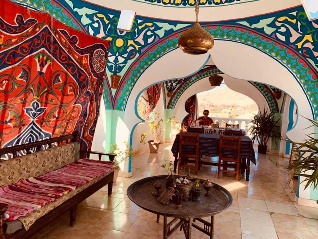Posezení v ubytování Cleopatra Hotel Luxor