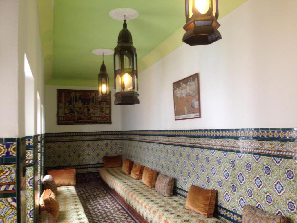 Area soggiorno di Riad Soul of Tetouan