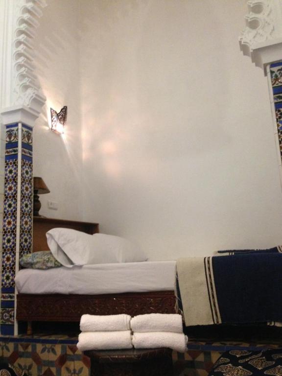 Letto o letti in una camera di Riad Soul of Tetouan