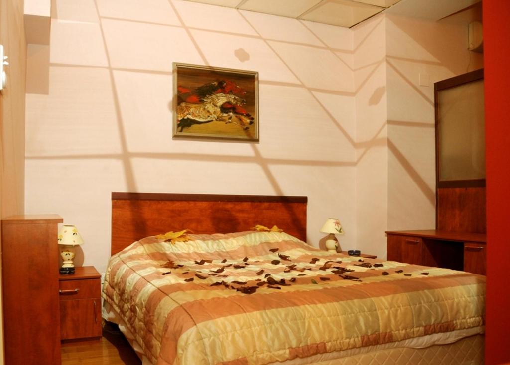 Postel nebo postele na pokoji v ubytování Hotel Tomce Sofka