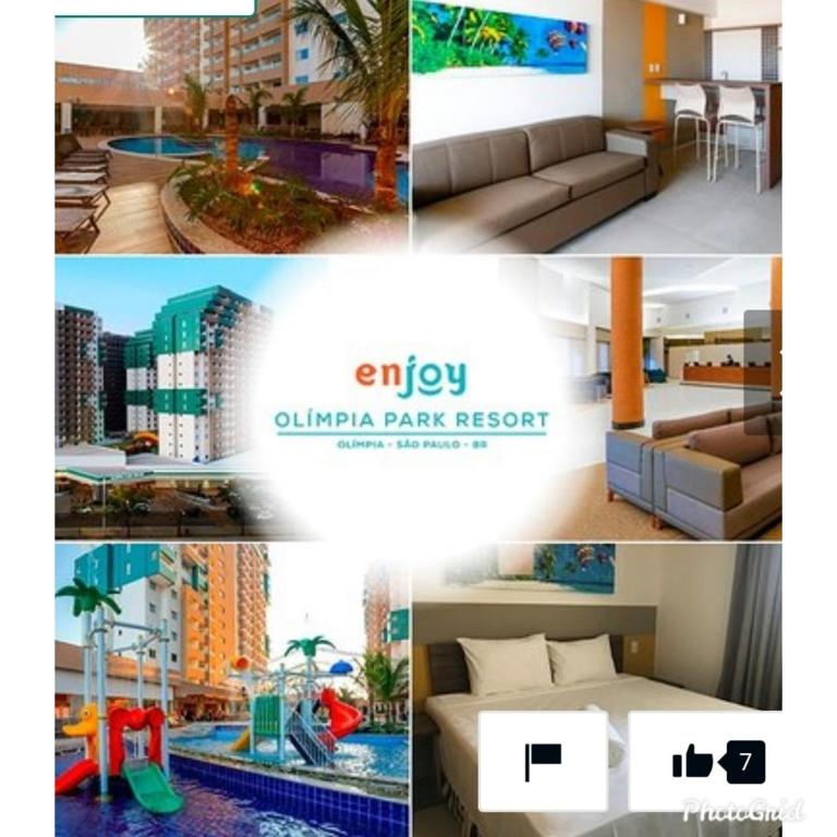  Apartamento em Resort de Olimpia