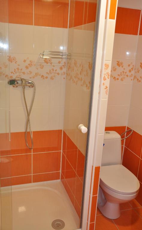 Koupelna v ubytování Hotel Děčín Na Skřivánce