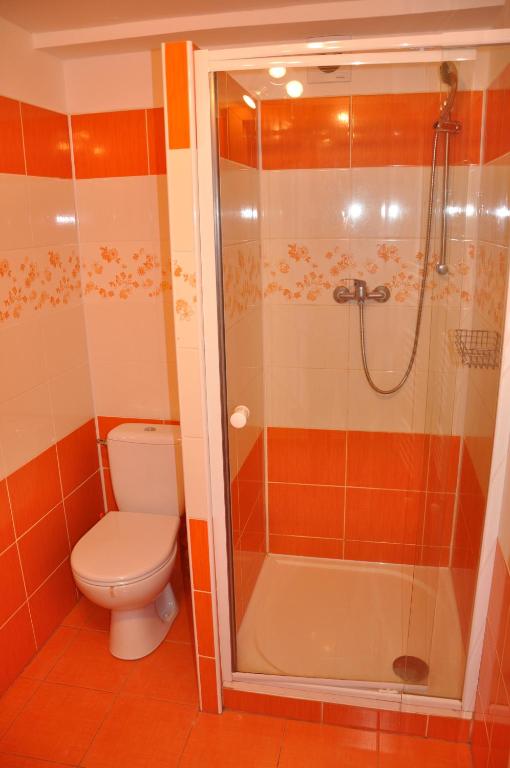 Koupelna v ubytování Hotel Děčín Na Skřivánce