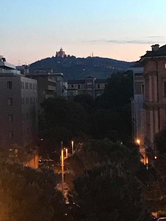 Widok na góry z tego pensjonatu