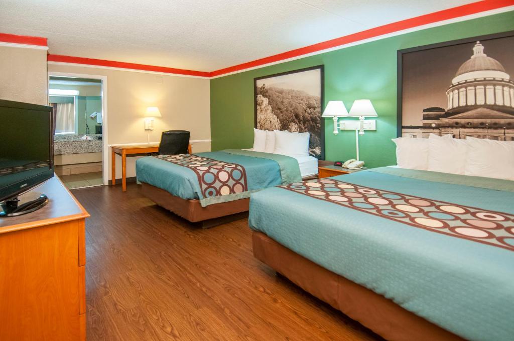 Super 8 by Wyndham Little Rock/Otter Creek - Habitación Doble Con Dos Camas Dobles - Fumar