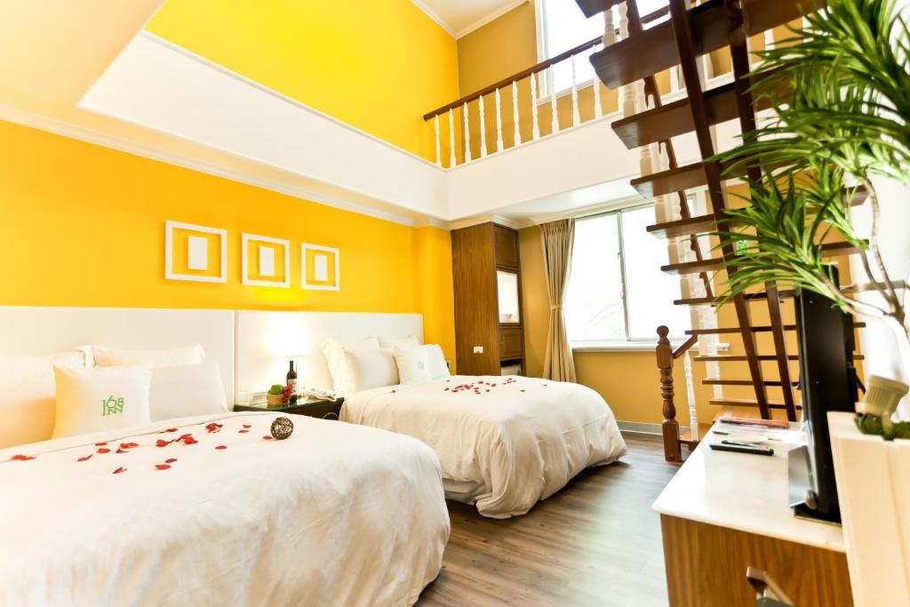 168 Motel-PingZhen - Habitación Dúplex (6 Adultos)