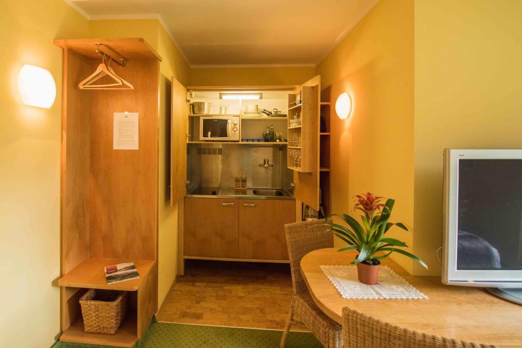 Kuchyň nebo kuchyňský kout v ubytování Ibex Lodge