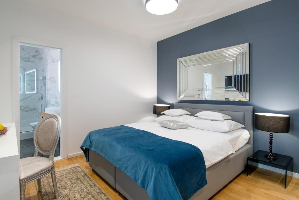 Posteľ alebo postele v izbe v ubytovaní Luxury rooms Paula