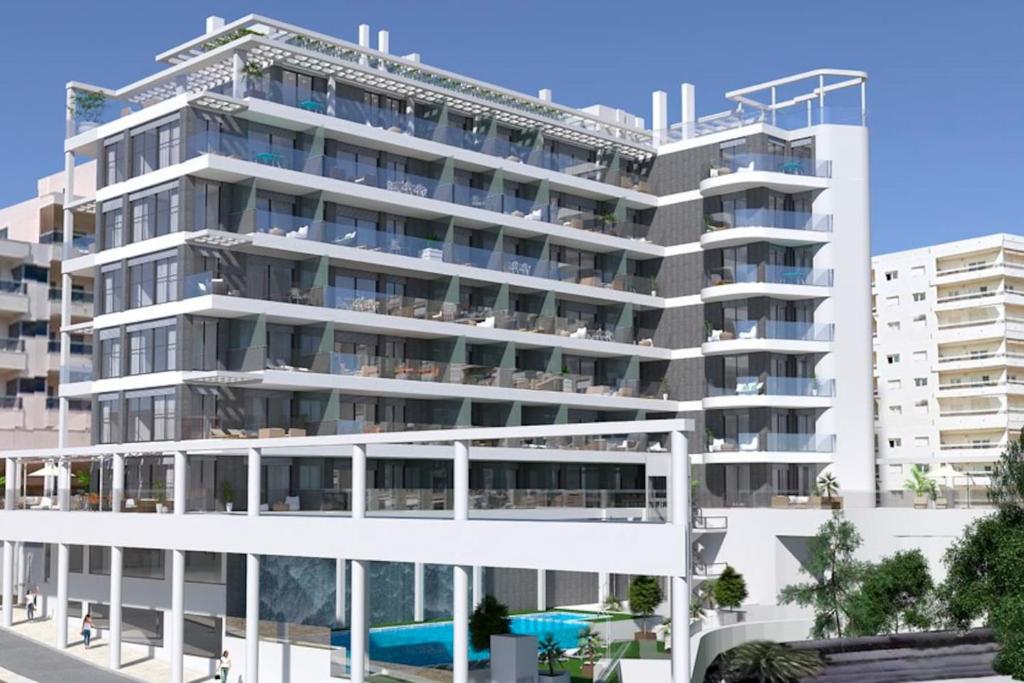 an architectural rendering of a large apartment building at Calpe Beach Boutique Luxury Seaview Suite in Calpe