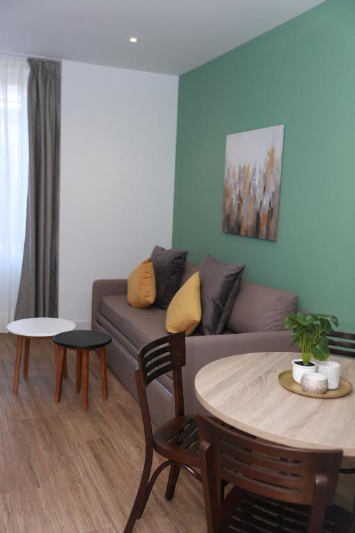 A seating area at New Point Opera