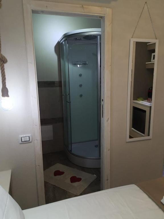 Łóżko lub łóżka w pokoju w obiekcie Guesthouse Luisella