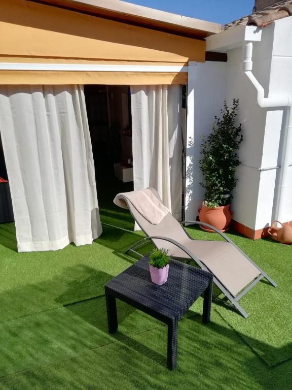 A garden outside Ático Azahar