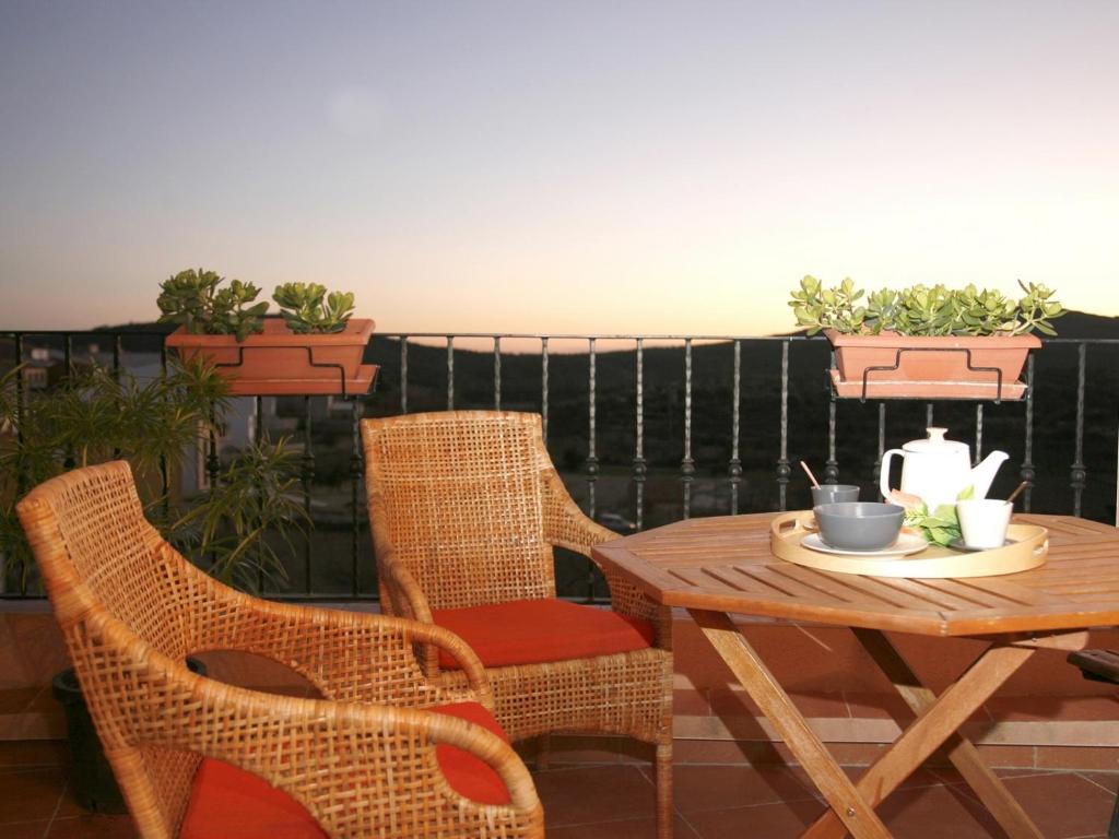 Balkón nebo terasa v ubytování Casa Rural El Planet de Maella Casa rural en Castellon Casa rural con Jacuzzi Casa rural en Xert Casa rural cerca de Morella