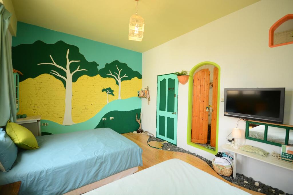 Postel nebo postele na pokoji v ubytování Sea House
