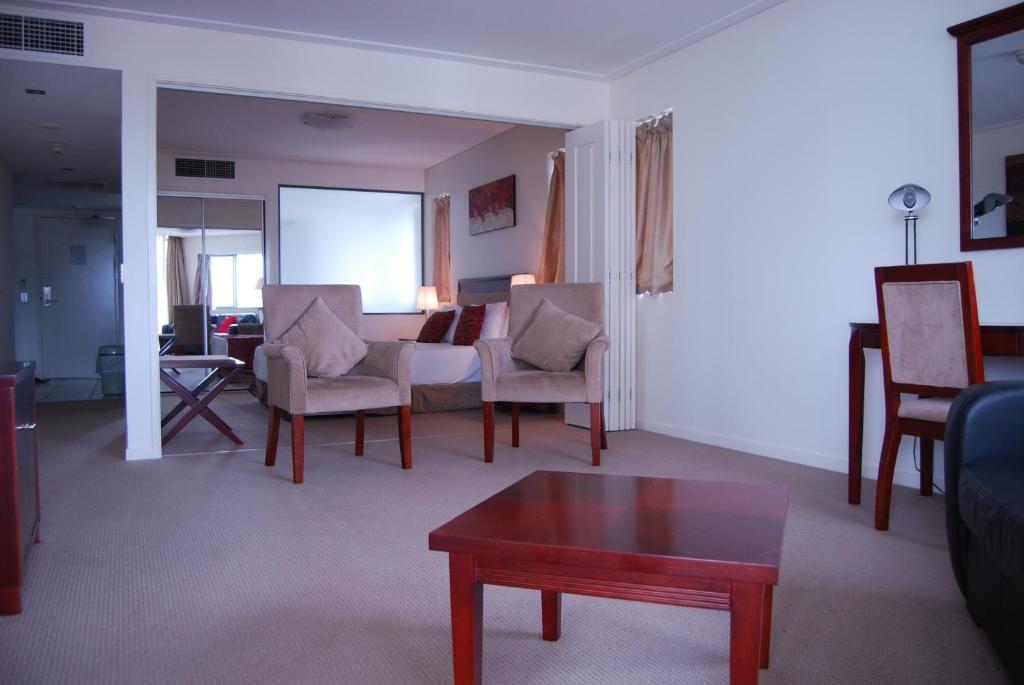 Posezení v ubytování Ocean Views Resort Caloundra