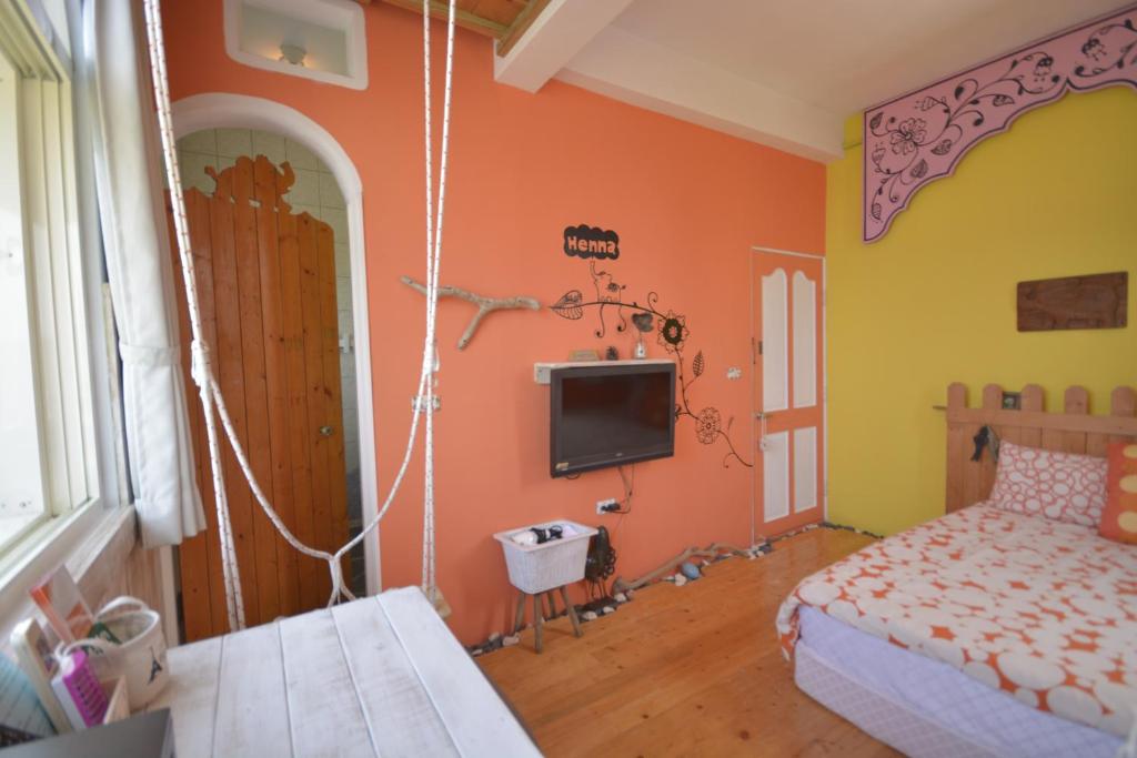 TV a/nebo společenská místnost v ubytování Sea House