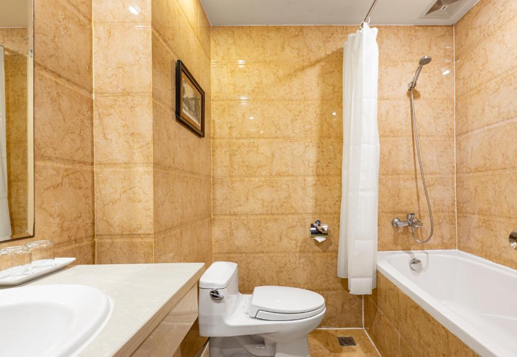 Koupelna v ubytování First Eden Hotel - Hang Bun