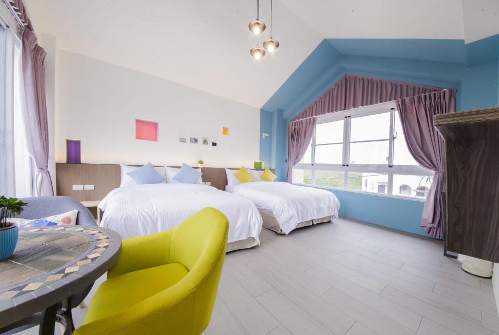 Postel nebo postele na pokoji v ubytování Brothers B&B