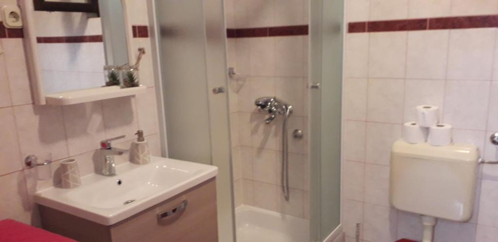 Kúpeľňa v ubytovaní Apartment Perović