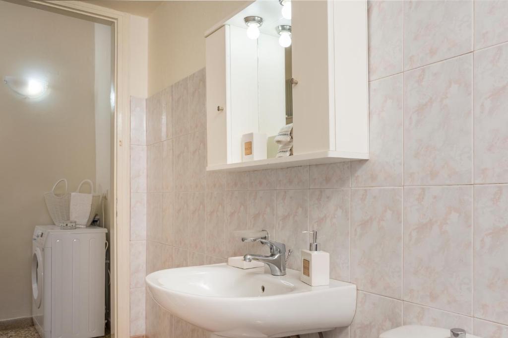 Koupelna v ubytování Veranda house