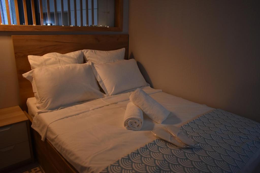 Letto o letti in una camera di Main Square Flat - LUXURY APARTMENTS XANTHI LAX