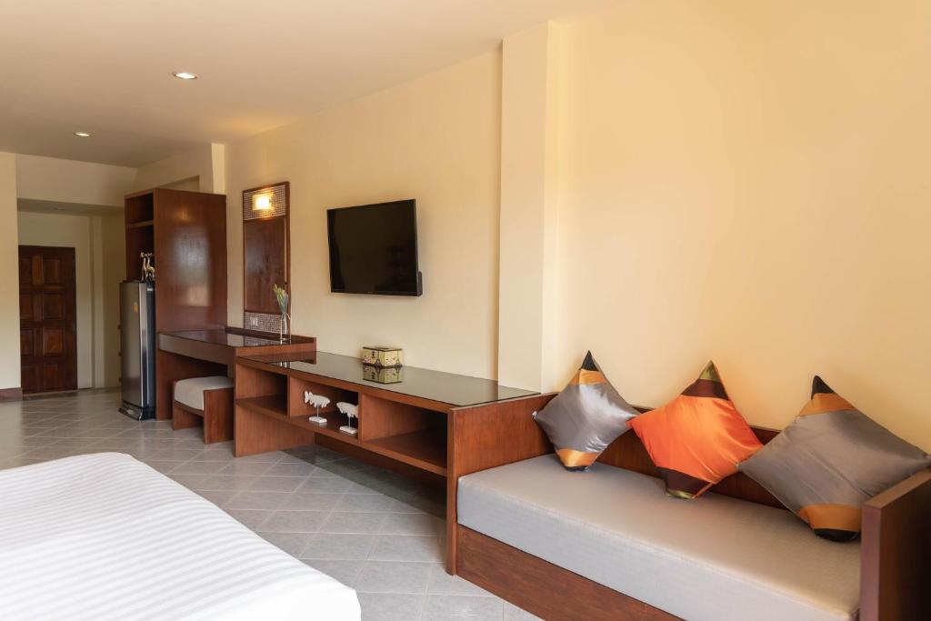 TV a/nebo společenská místnost v ubytování Park 38 Hotel - SHA Plus