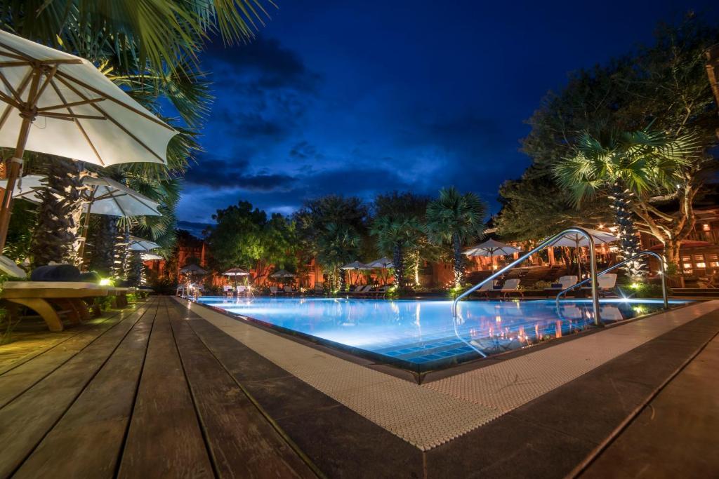 The swimming pool at or close to Heritage Bagan Hotel
