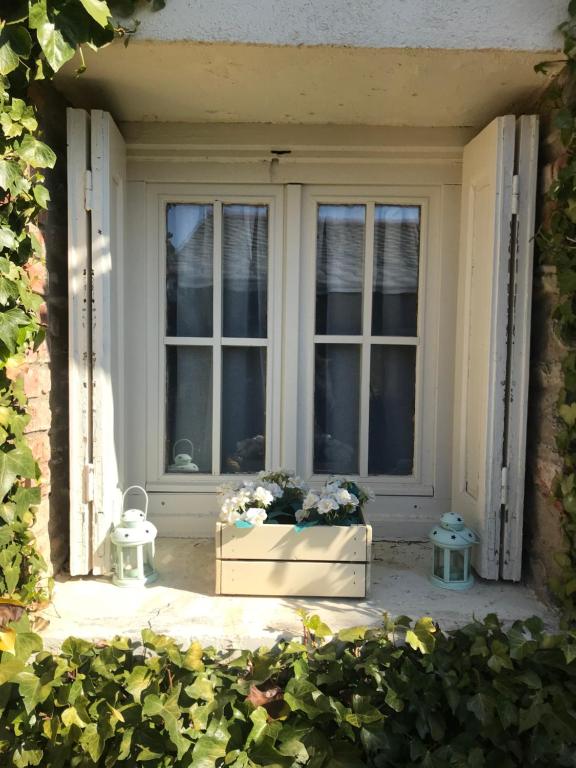 a window with a box of flowers in front of it at MESON DU BONHEUR in Osséja