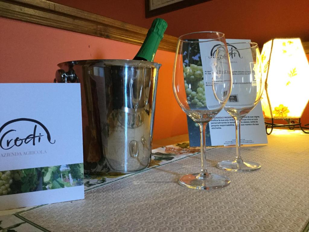 Nápoje v ubytování Agriturismo Crodi