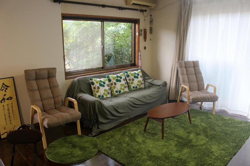 Posezení v ubytování Guesthouse Yui