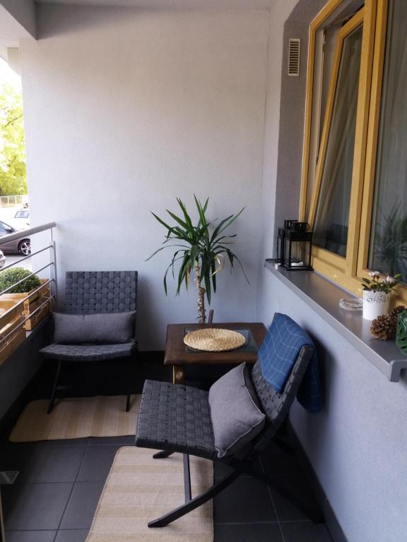 Posezení v ubytování Apartament Pruszków
