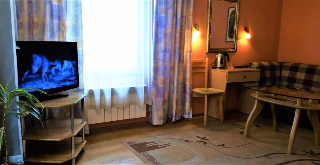 TV a/nebo společenská místnost v ubytování Family Hotel Sonata