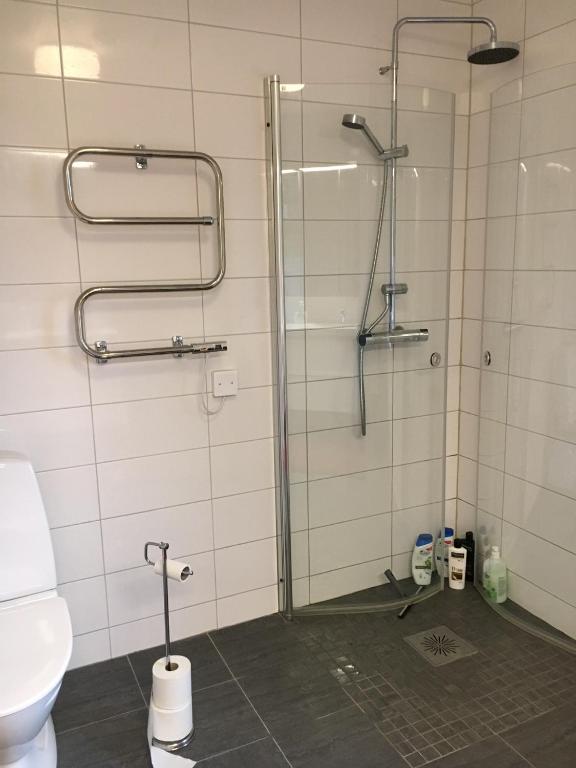 Koupelna v ubytování Öregrund BnB
