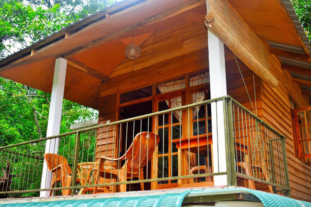 Balkón nebo terasa v ubytování Ella Green Cottages