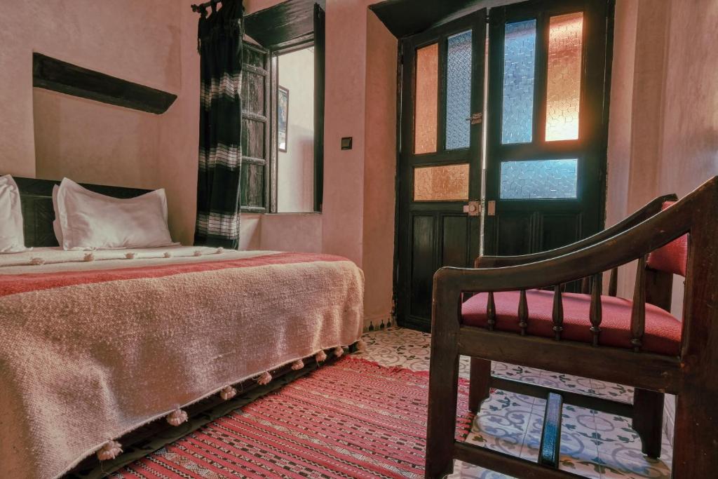 Letto o letti in una camera di Riad Beldy