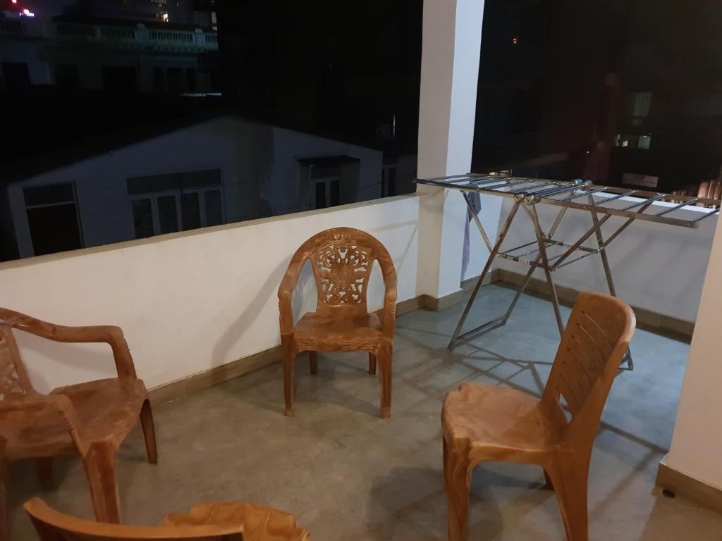 Balkón nebo terasa v ubytování Trellis Homes