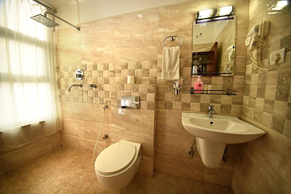 Koupelna v ubytování Hotel Osho Home