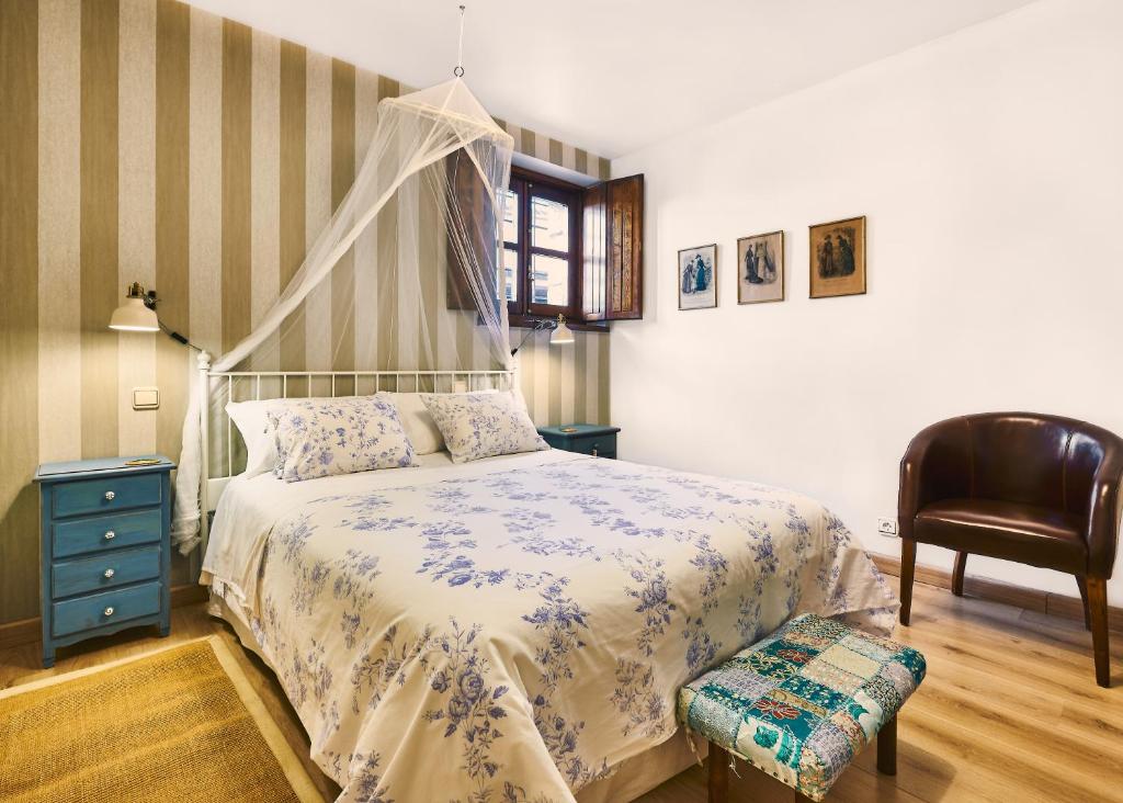 Postel nebo postele na pokoji v ubytování Molino De La Vega