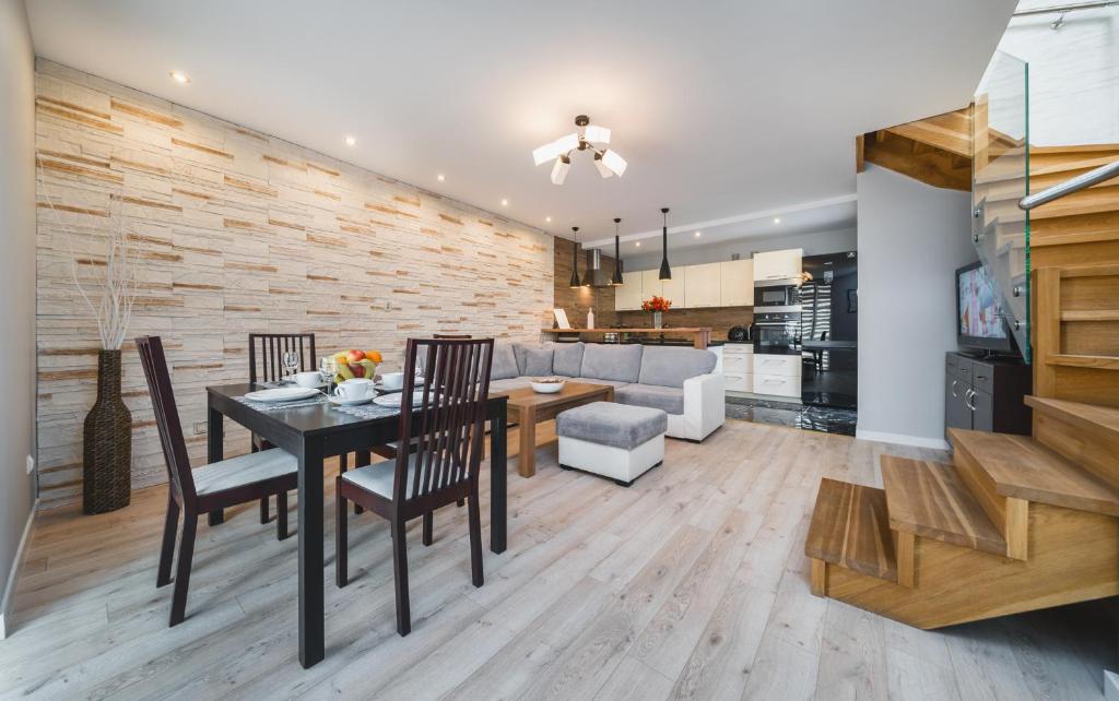 Kuchyňa alebo kuchynka v ubytovaní Deluxe Apartments Kraków Brzozowa by Noclegi Renters