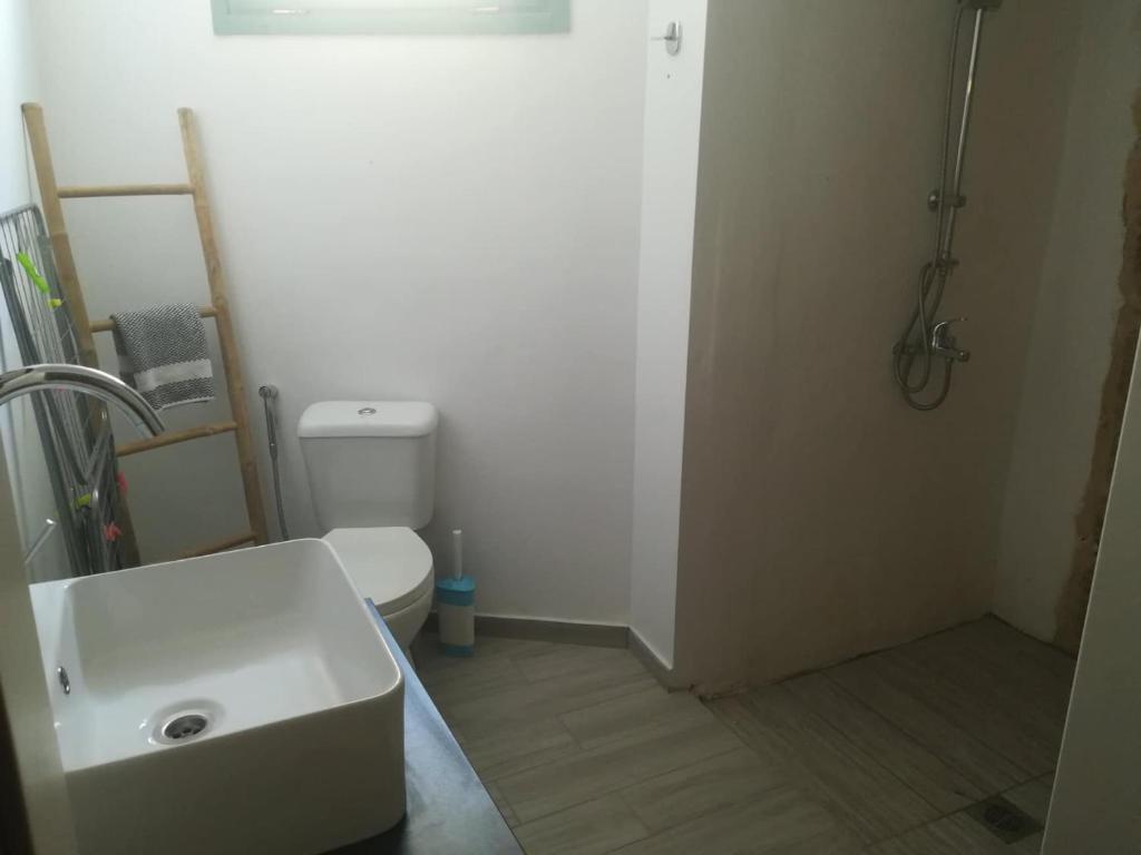 Koupelna v ubytování Kritikies Lasea