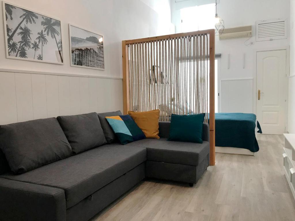 Et opholdsområde på Ideal Apartamento Tipo Loft en Triana Sevilla Wifi