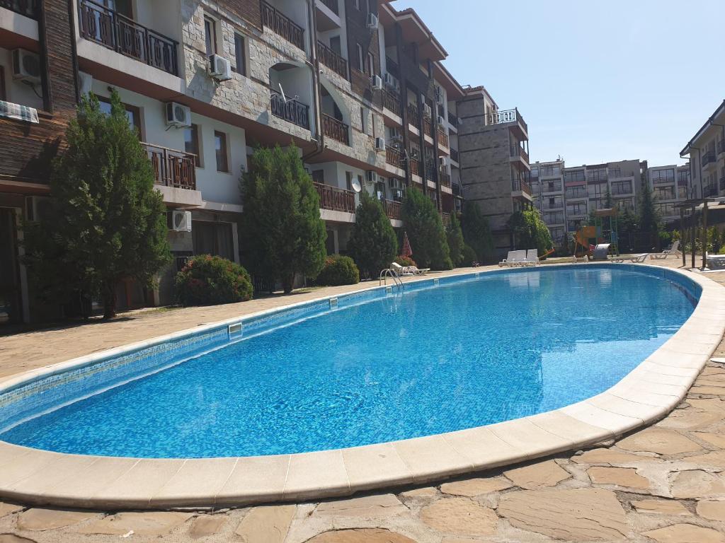 Bazén v ubytování MitProt Panorama Bay 2 luks apartment 102 nebo v jeho okolí