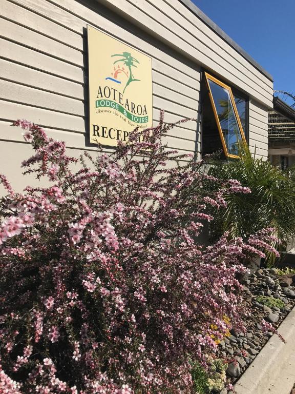 Zahrada ubytování Aotearoa Lodge