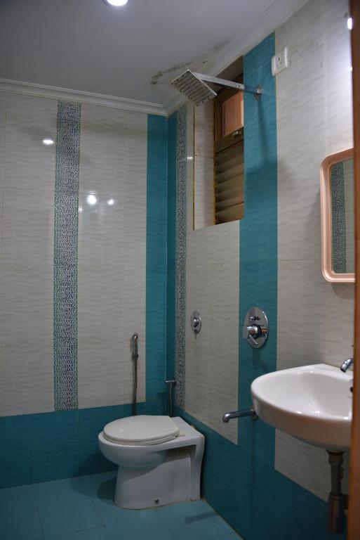 Koupelna v ubytování Hotel Kismat Mahal