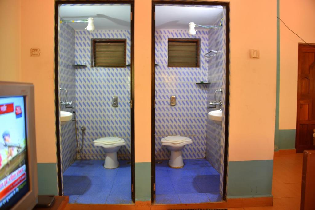 Koupelna v ubytování Hotel Kismat Mahal
