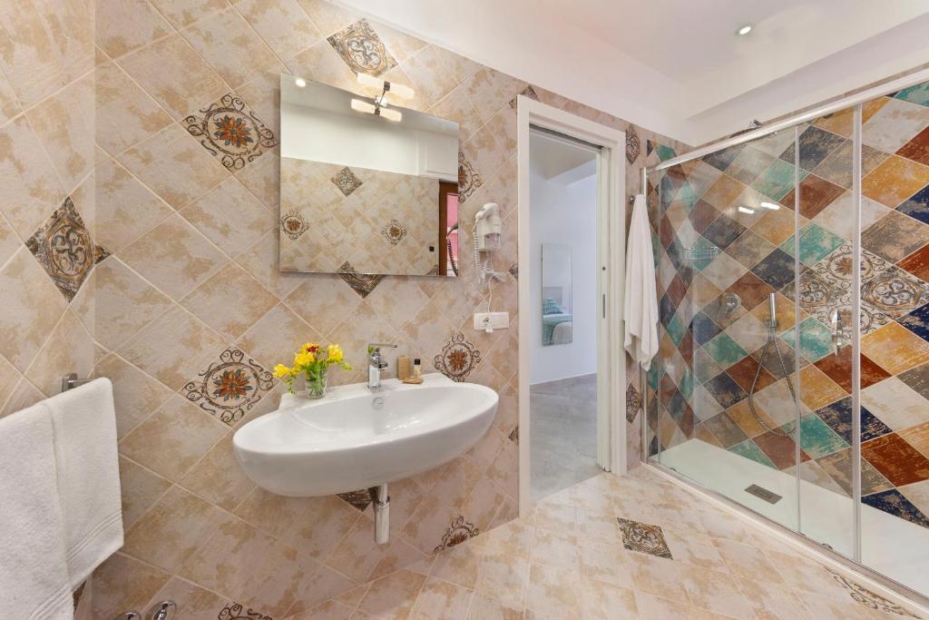 Koupelna v ubytování Delle Rose Suites