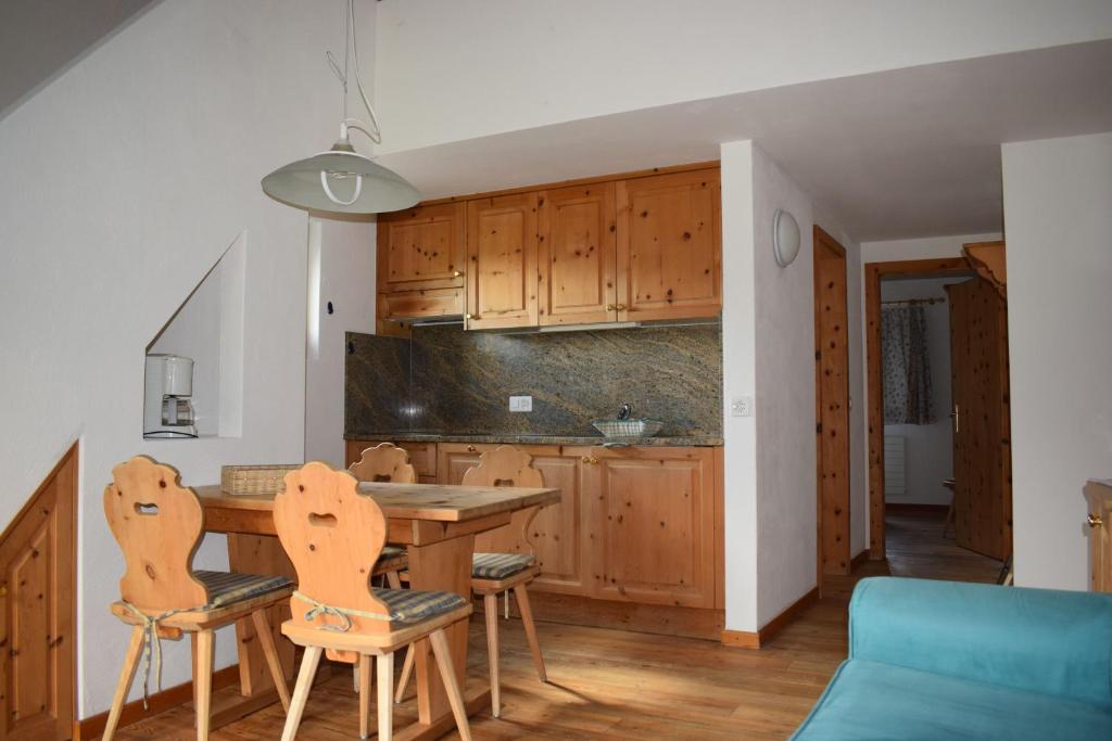 Kuchyň nebo kuchyňský kout v ubytování Residence Miragolf