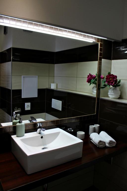 Koupelna v ubytování Wellness hotel Lucia