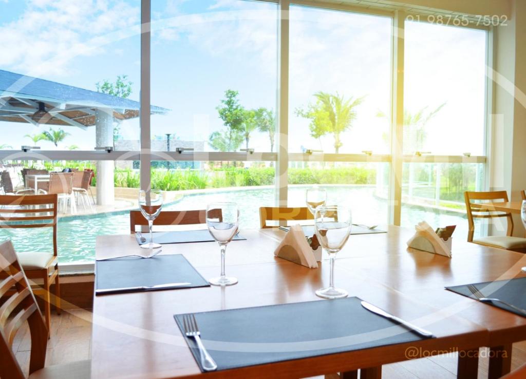 Bazén v ubytování Apartamento em Resort - Park nebo v jeho okolí