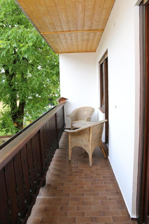 Balkón nebo terasa v ubytování Hotel & Hostel Sandwirt